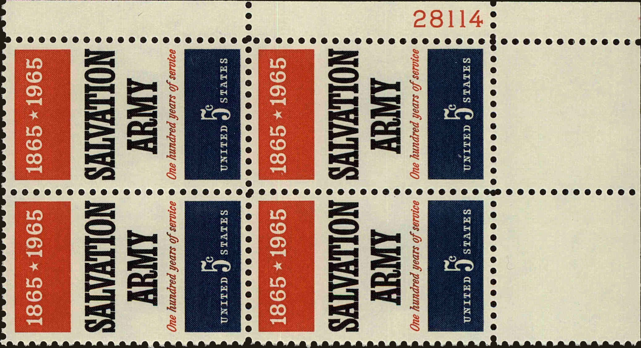 Front view of United States 1267 collectors stamp