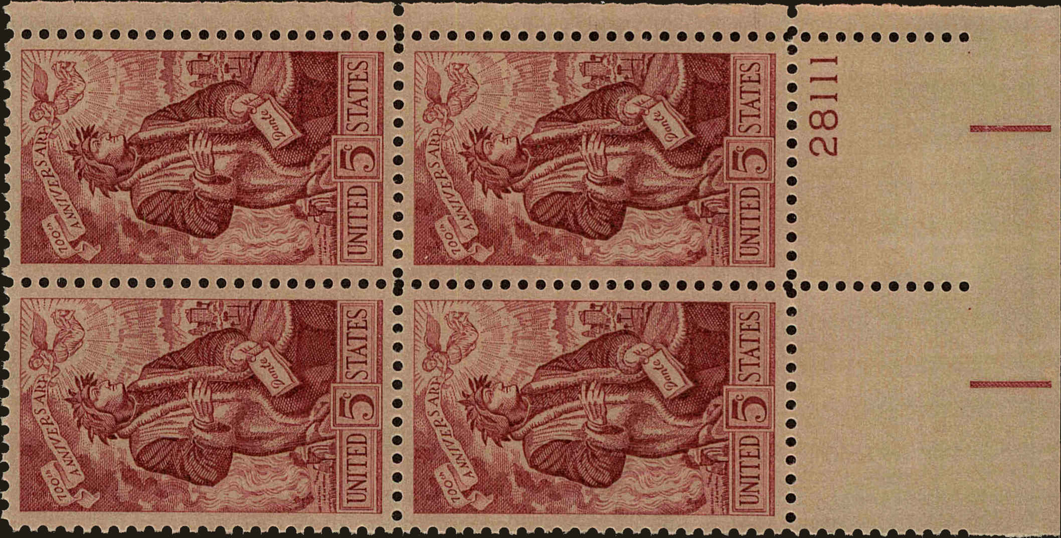 Front view of United States 1268 collectors stamp