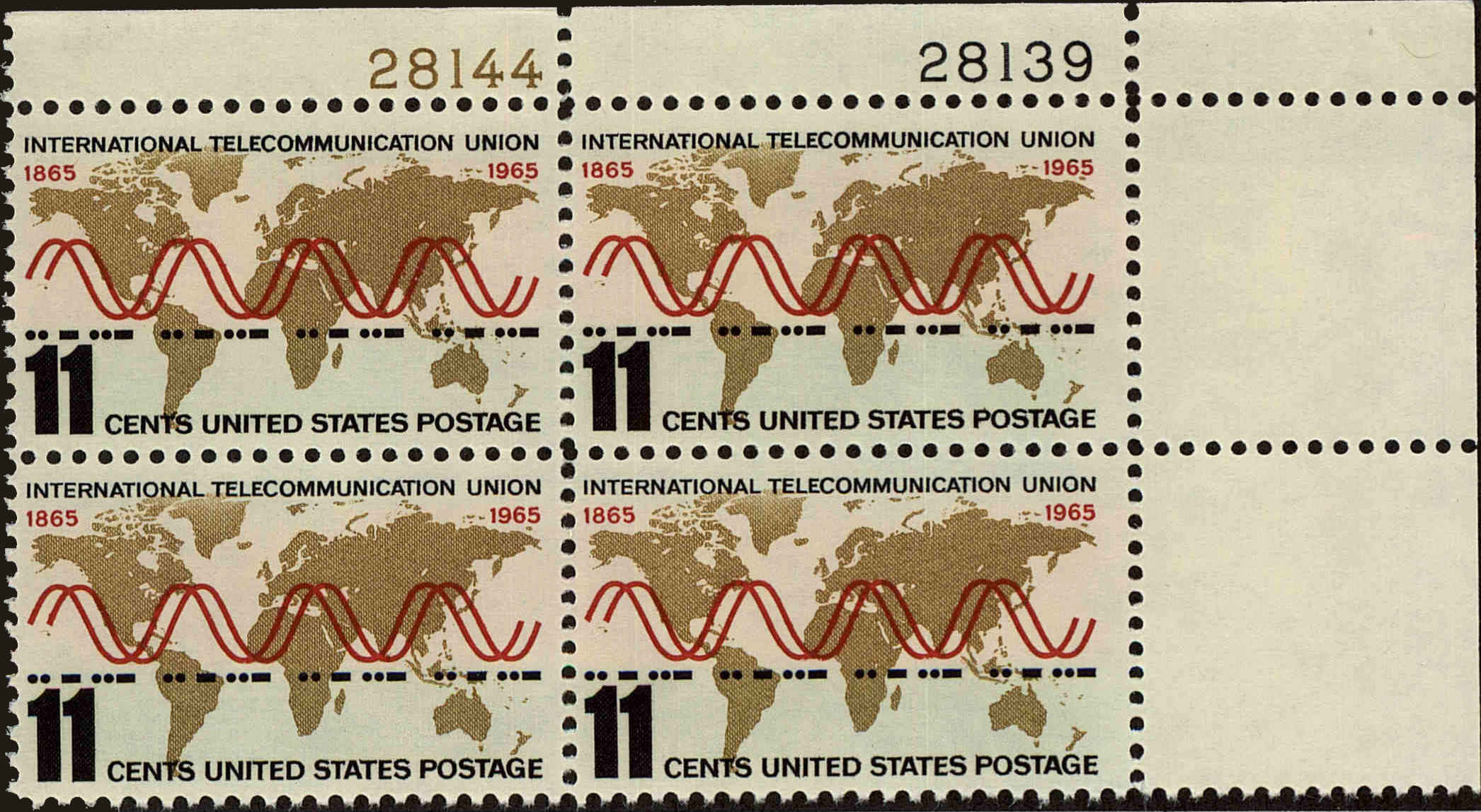 Front view of United States 1274 collectors stamp