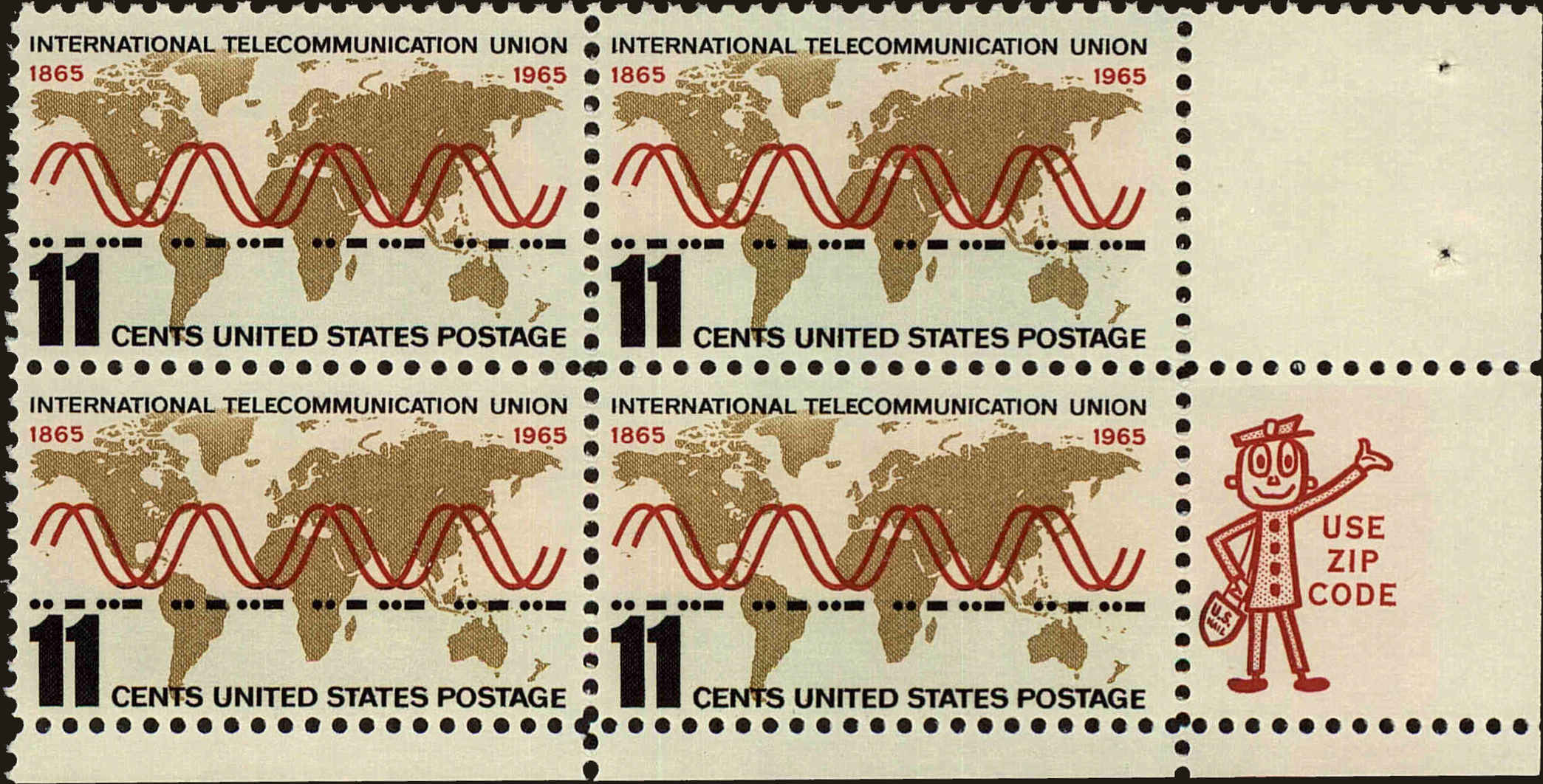 Front view of United States 1274 collectors stamp