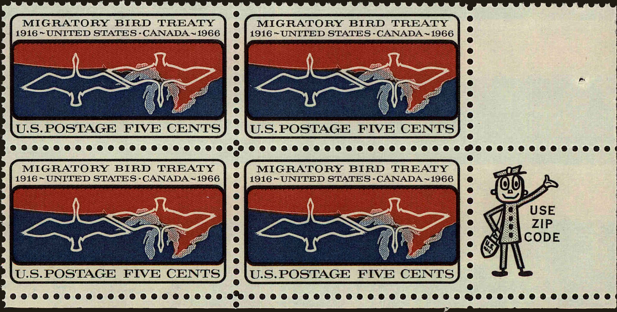 Front view of United States 1306 collectors stamp