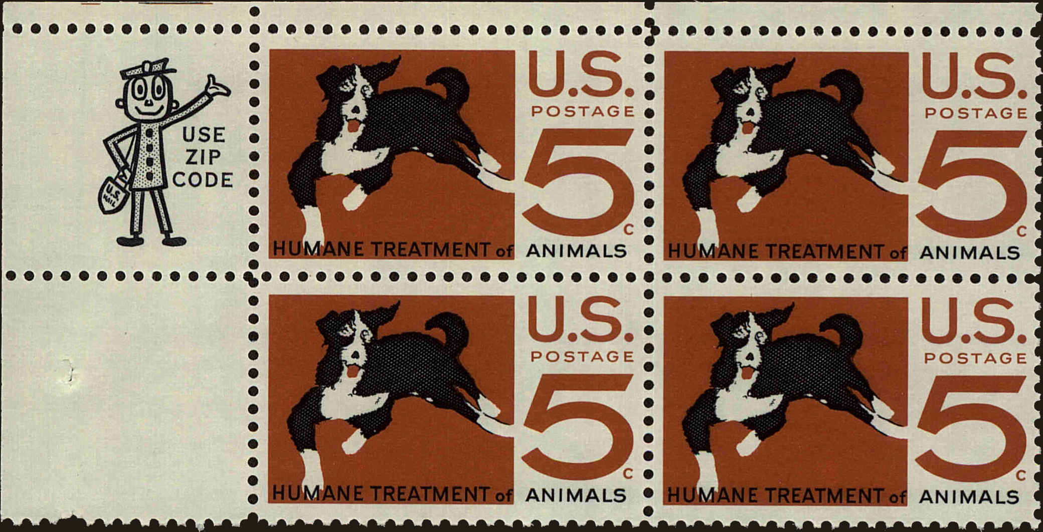 Front view of United States 1307 collectors stamp