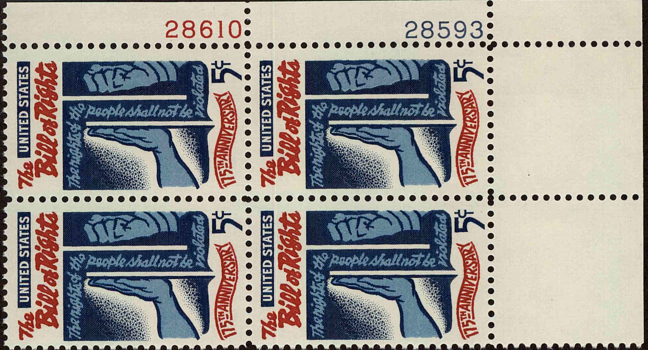 Front view of United States 1312 collectors stamp