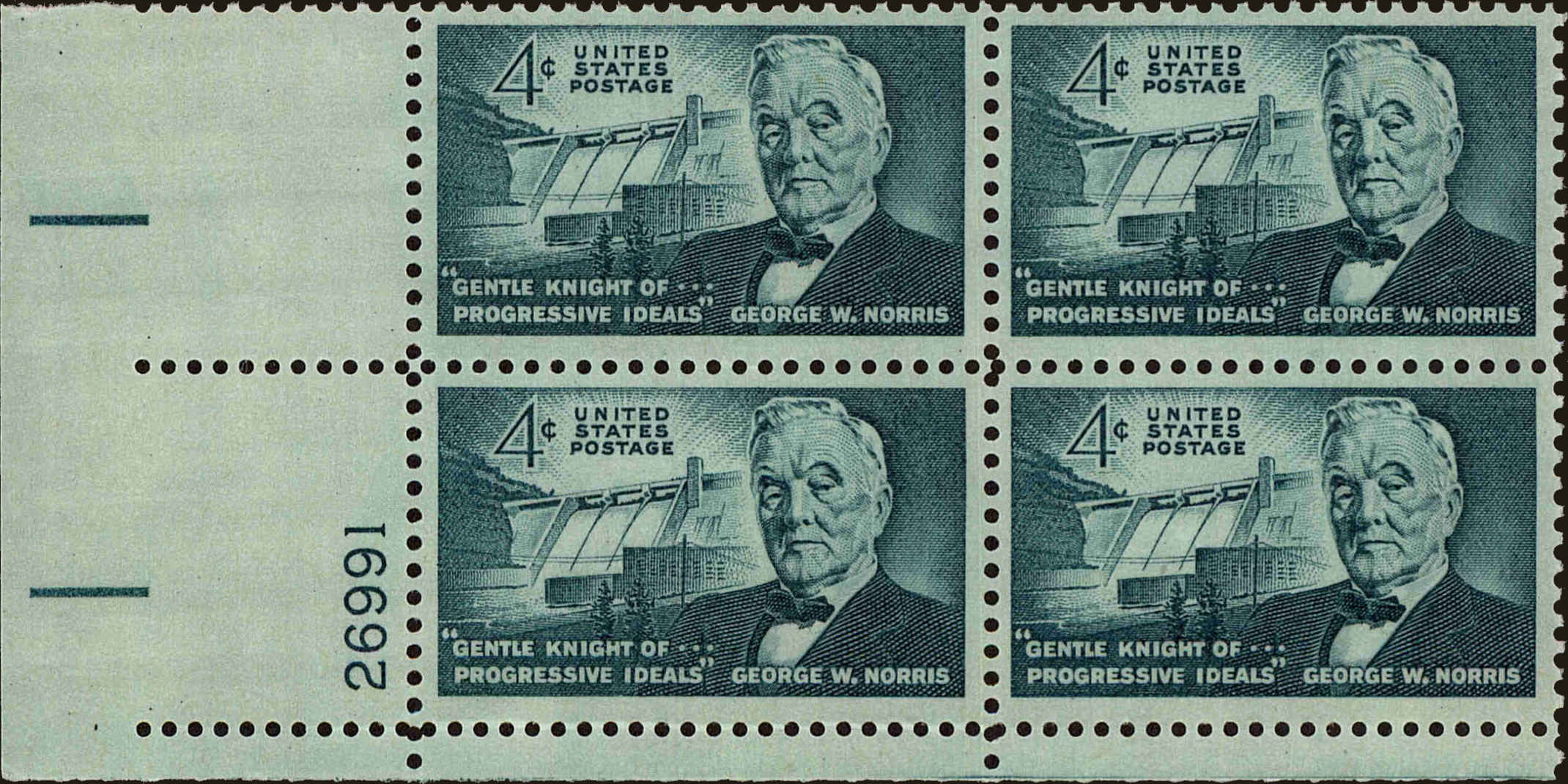 Front view of United States 1184 collectors stamp