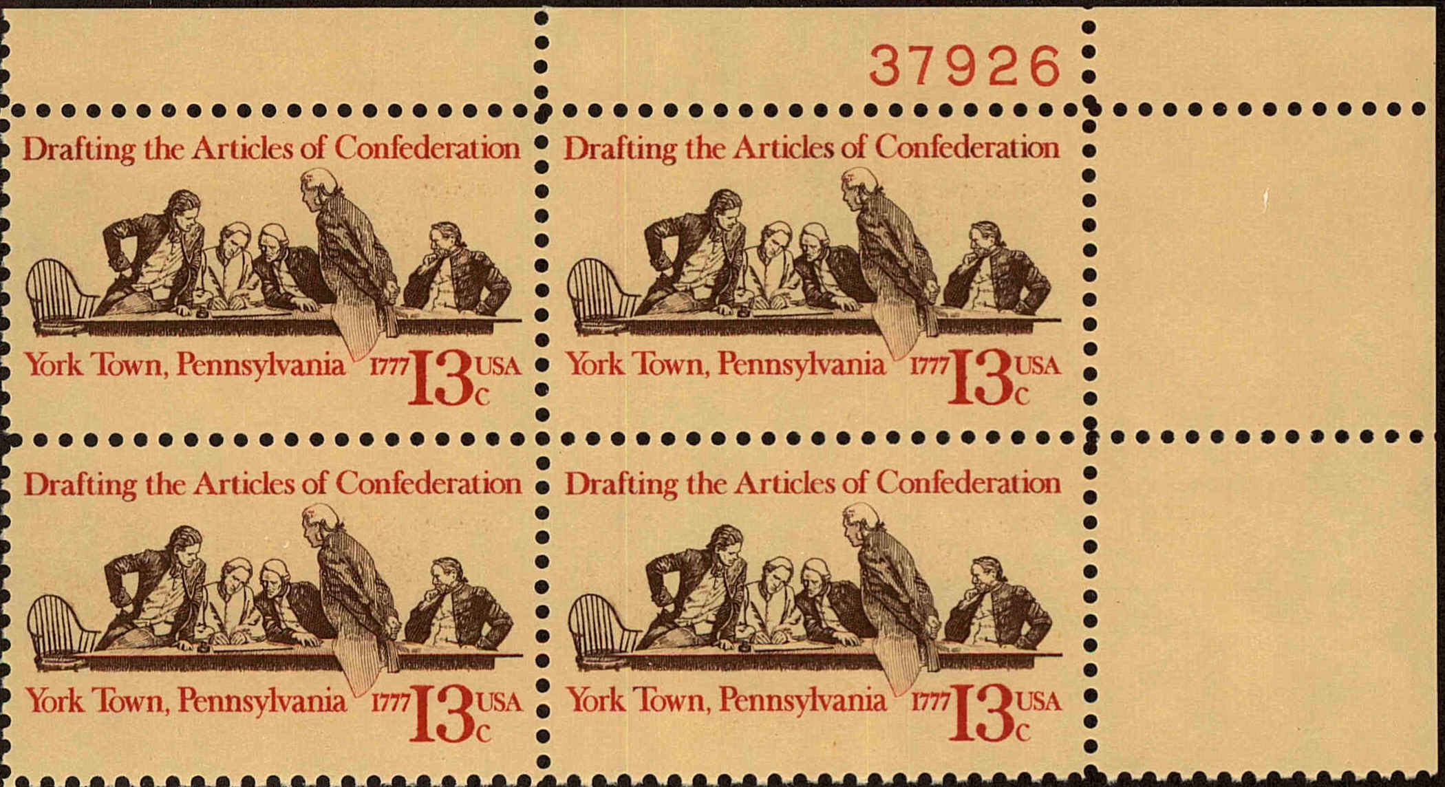 Front view of United States 1726 collectors stamp