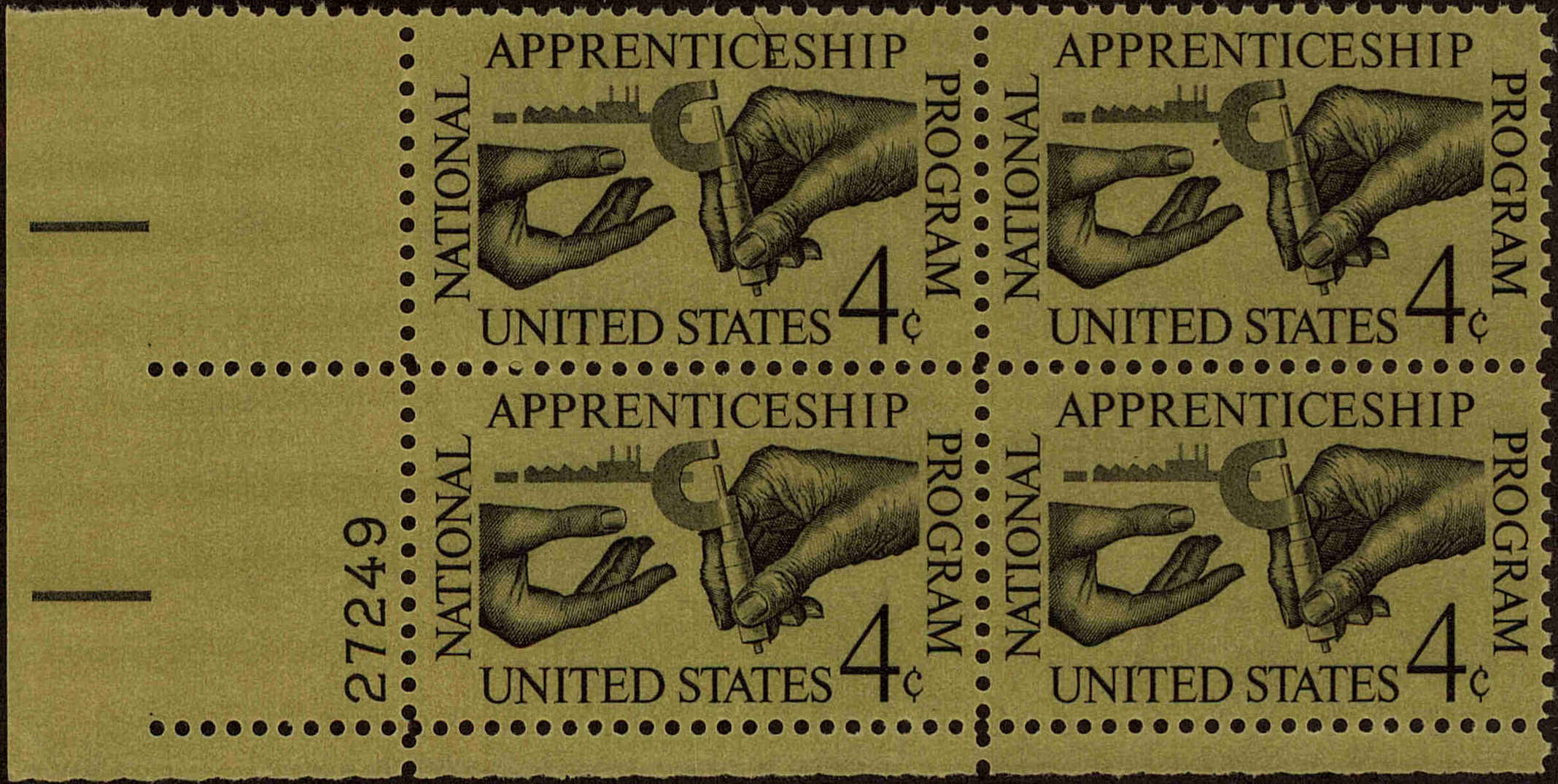 Front view of United States 1201 collectors stamp