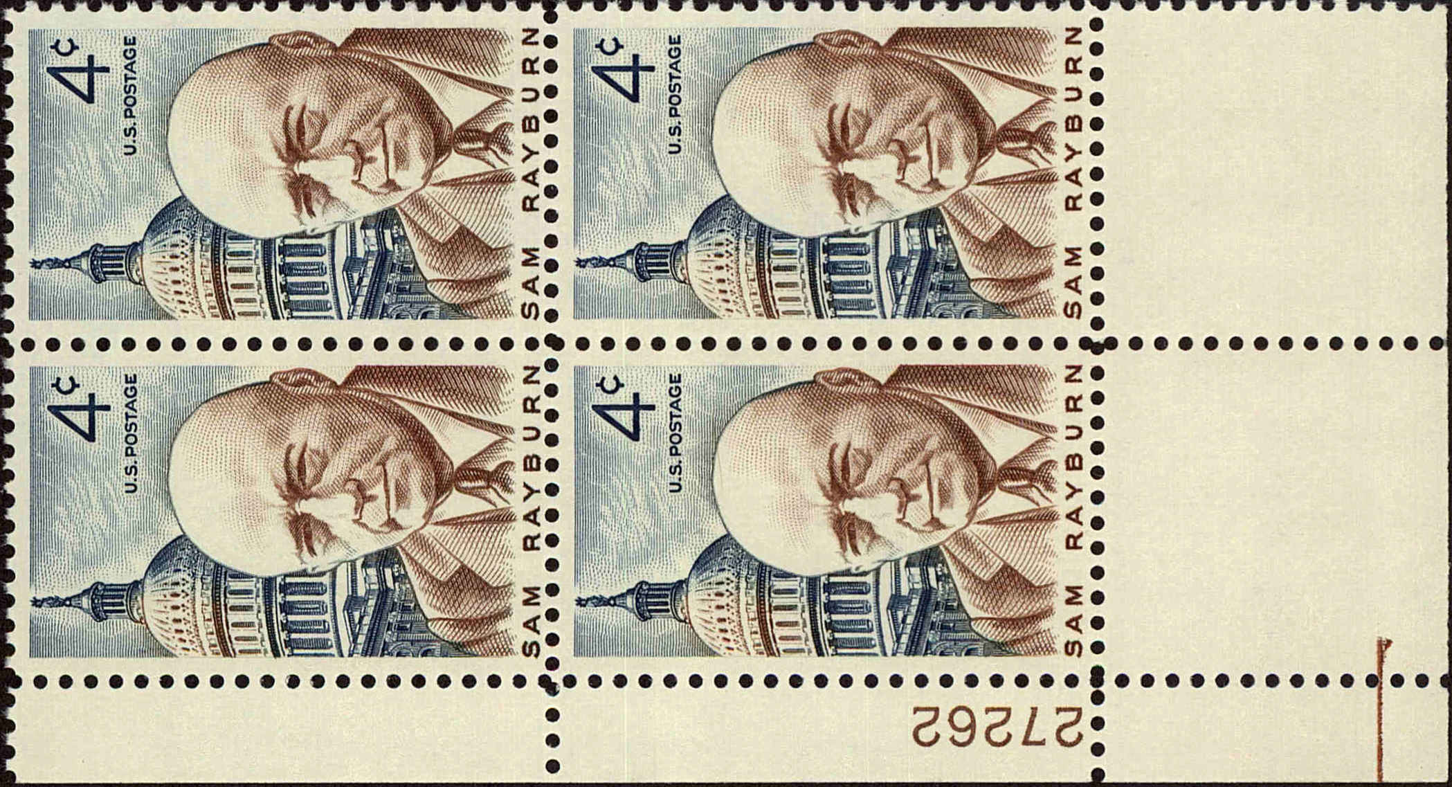 Front view of United States 1202 collectors stamp