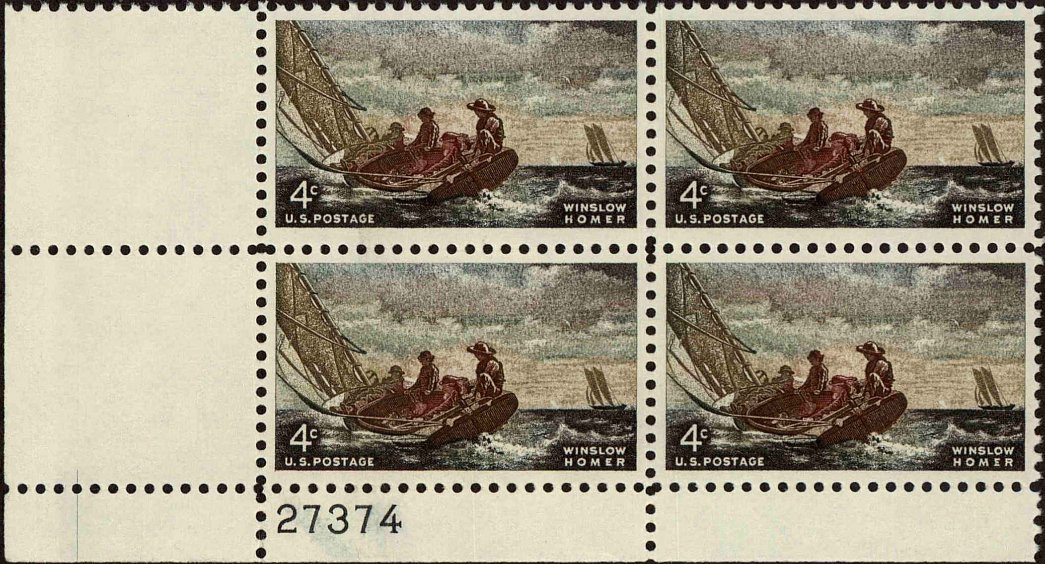 Front view of United States 1207 collectors stamp