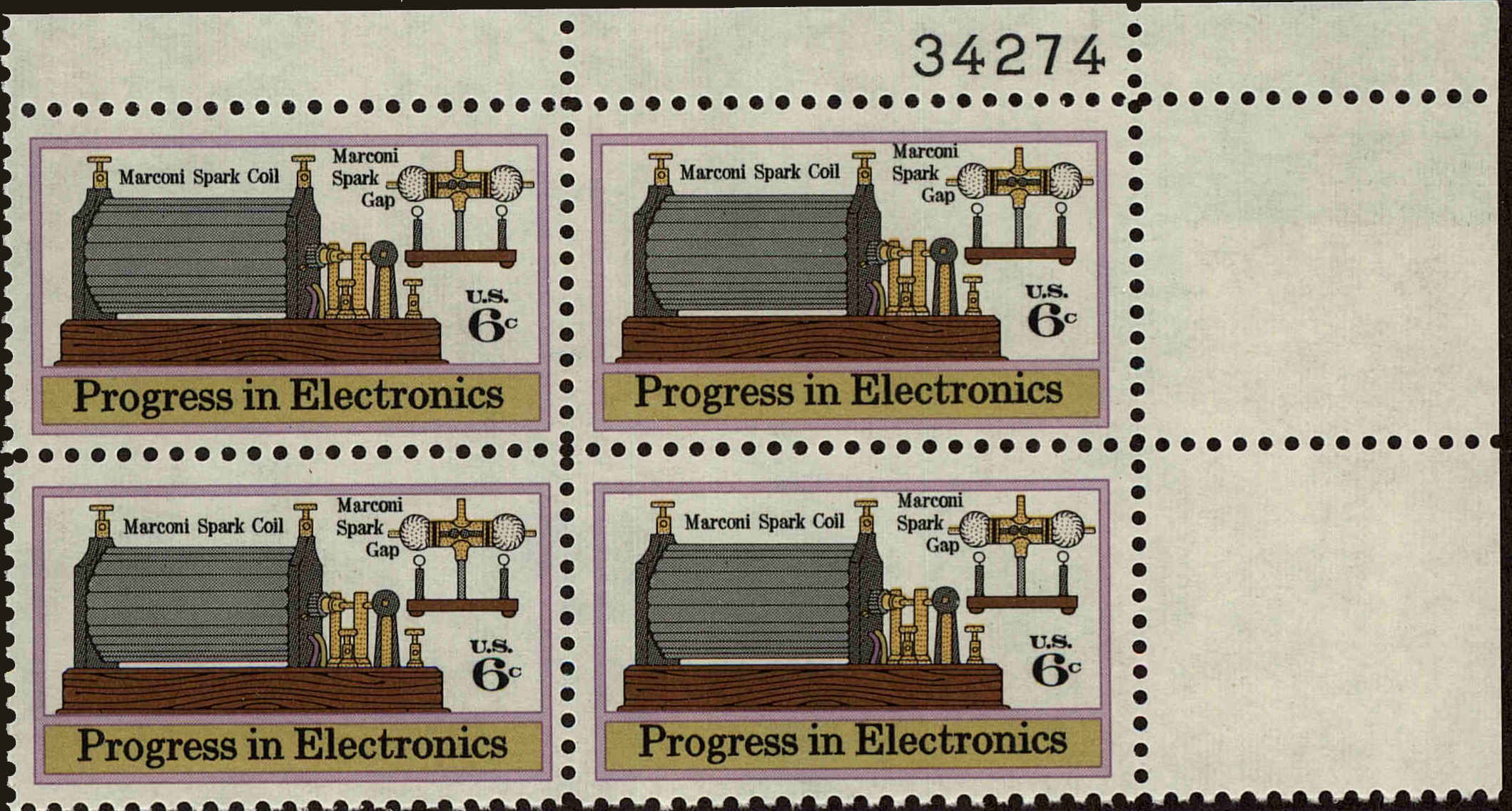 Front view of United States 1500 collectors stamp