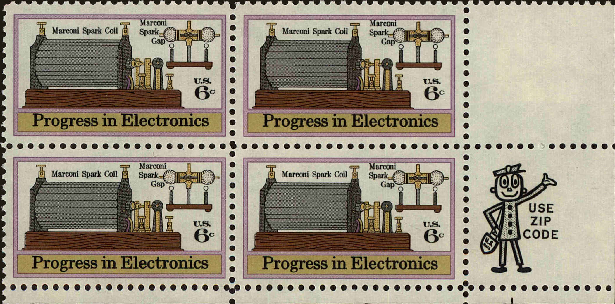 Front view of United States 1500 collectors stamp