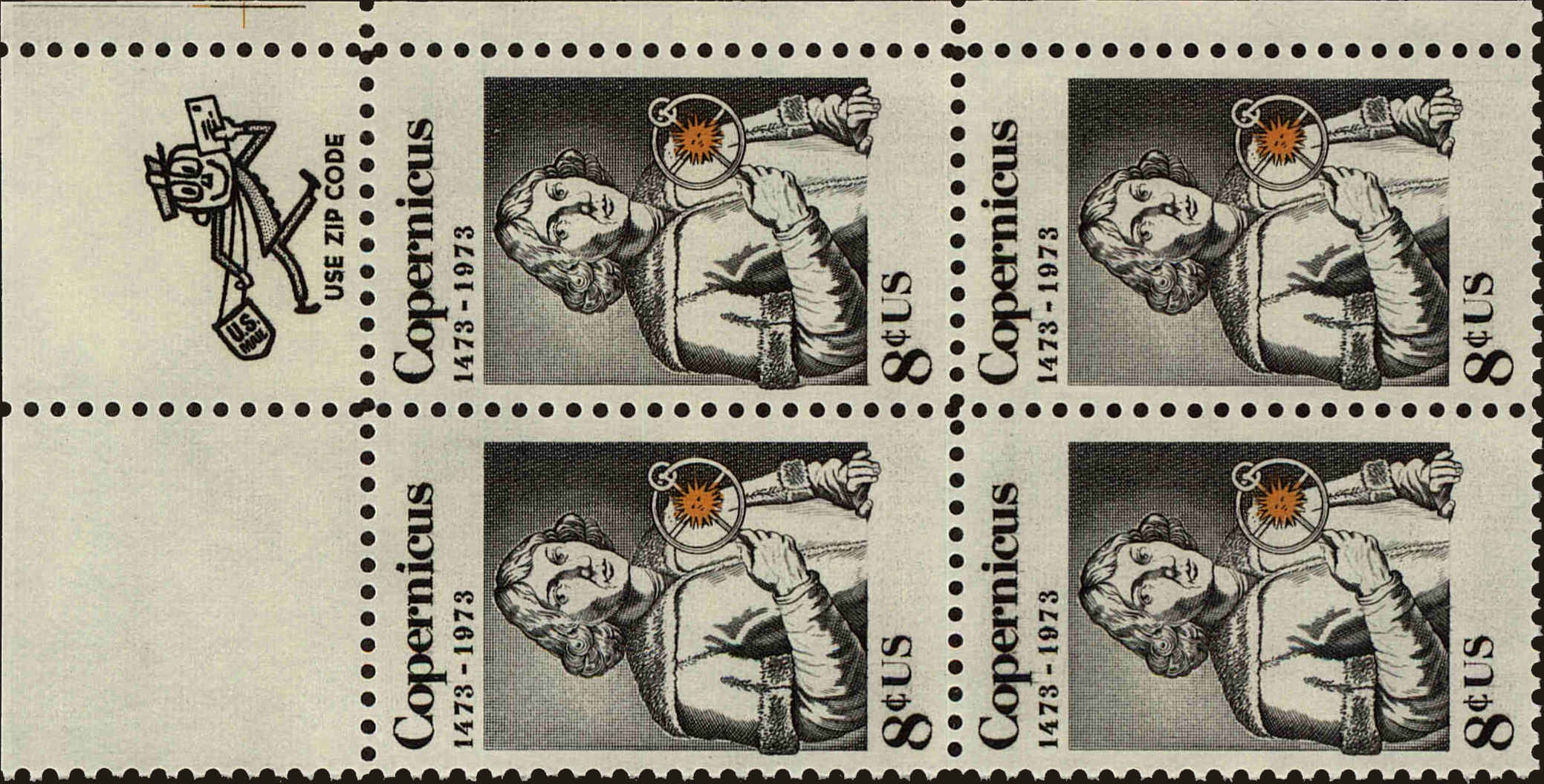 Front view of United States 1488 collectors stamp