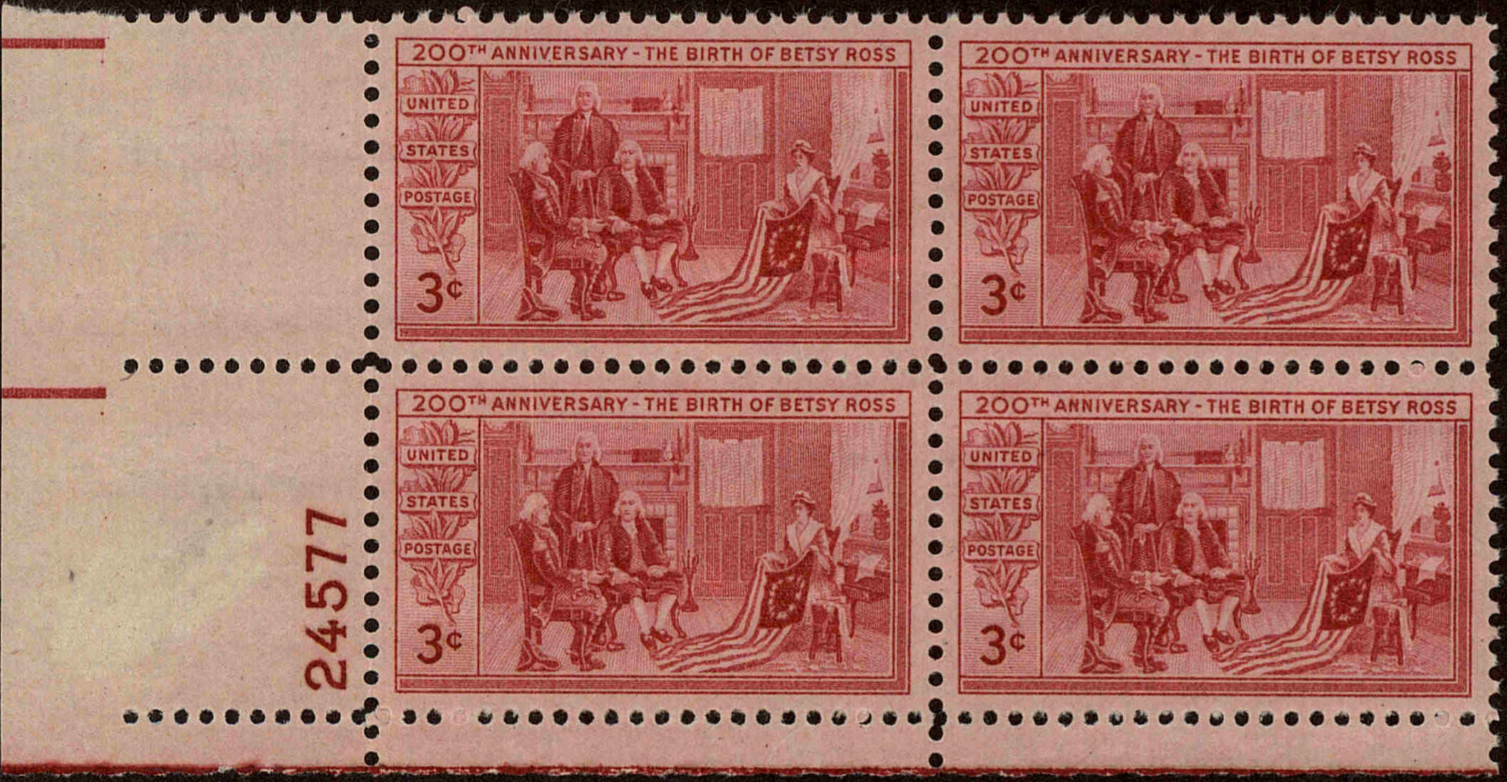 Front view of United States 1004 collectors stamp