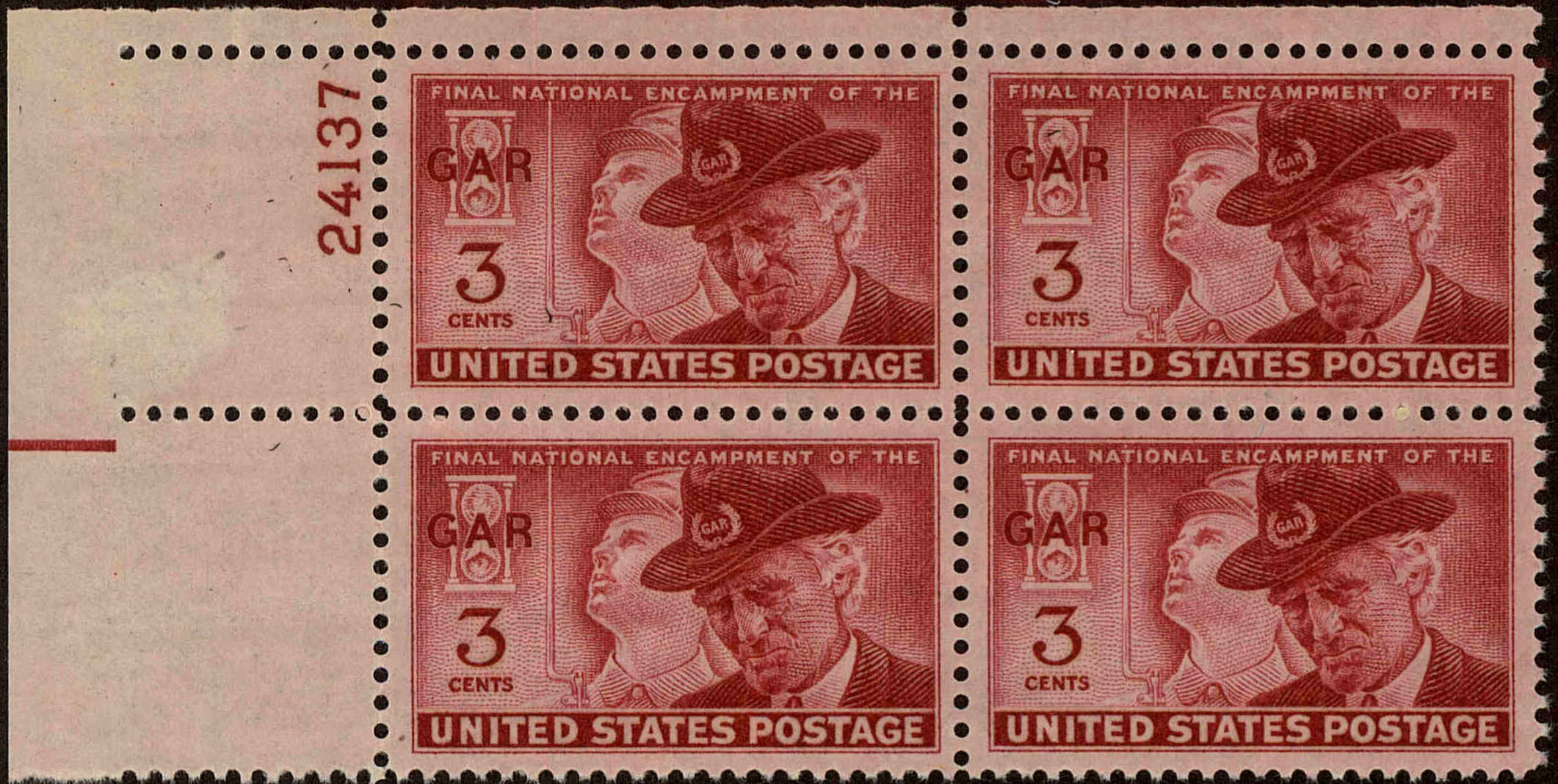 Front view of United States 985 collectors stamp