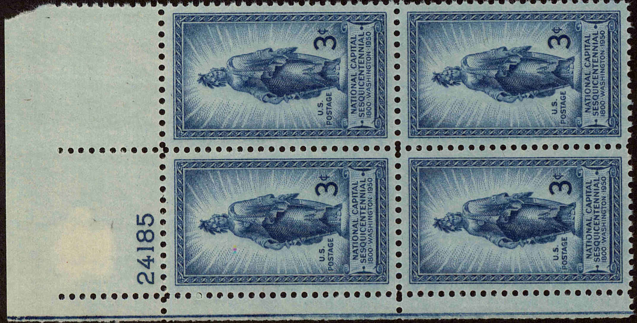 Front view of United States 989 collectors stamp
