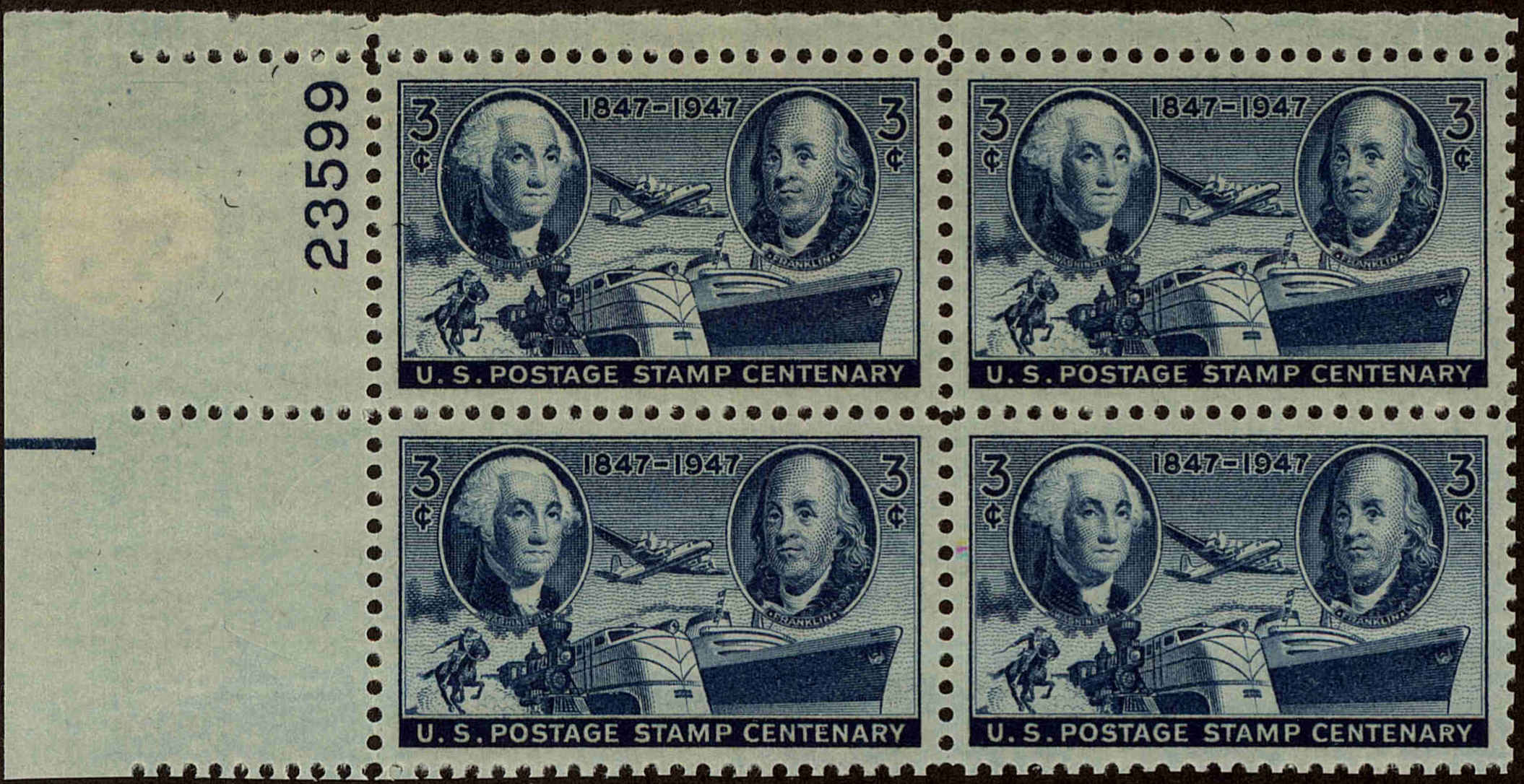 Front view of United States 947 collectors stamp