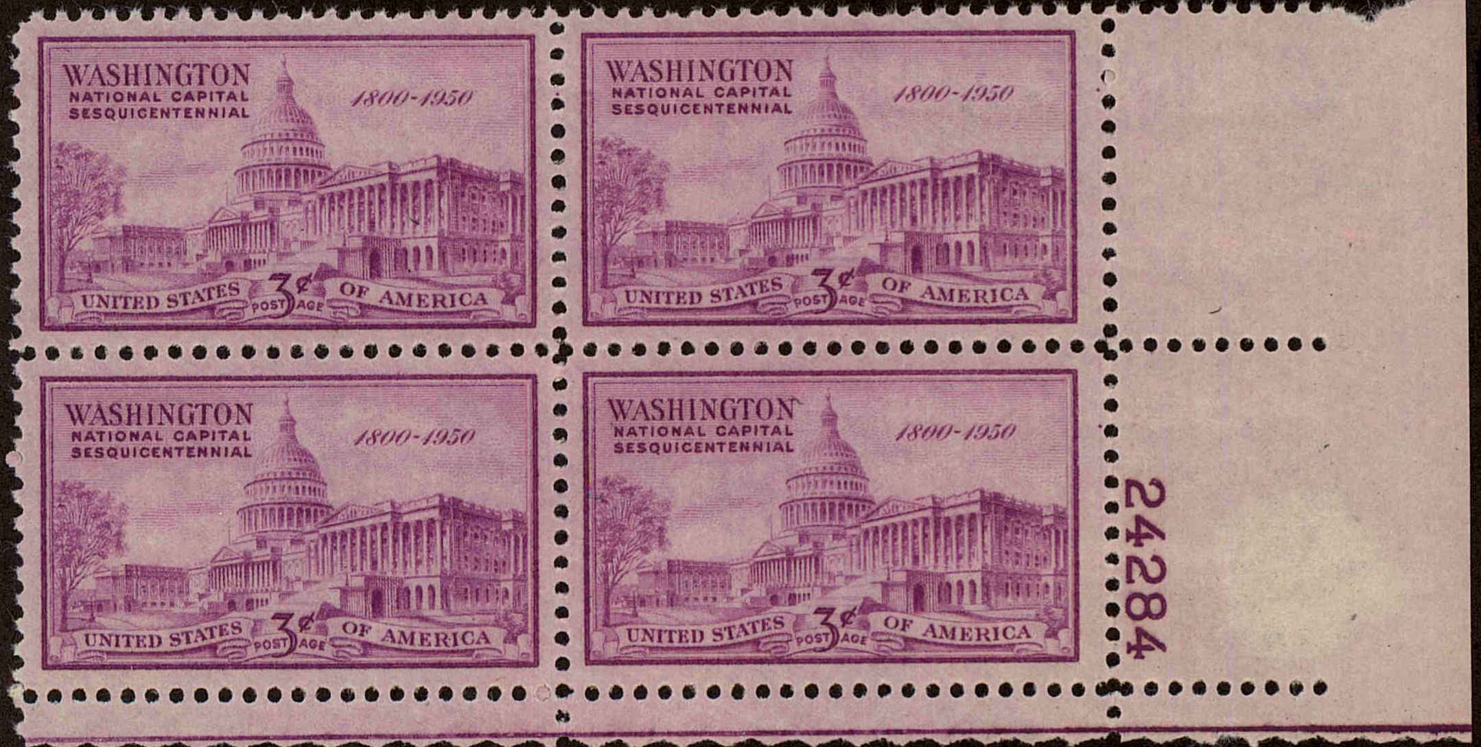 Front view of United States 992 collectors stamp