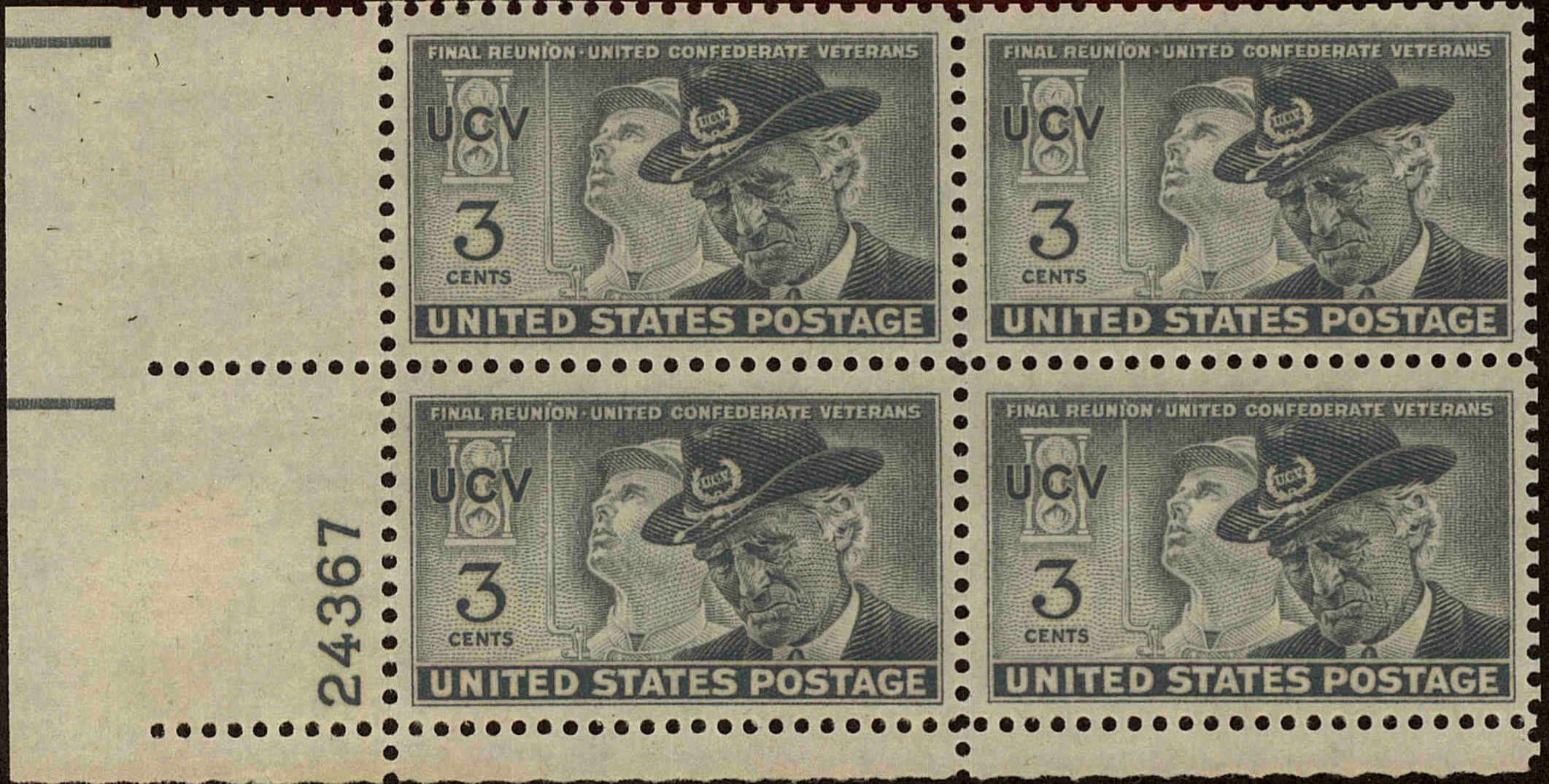 Front view of United States 998 collectors stamp