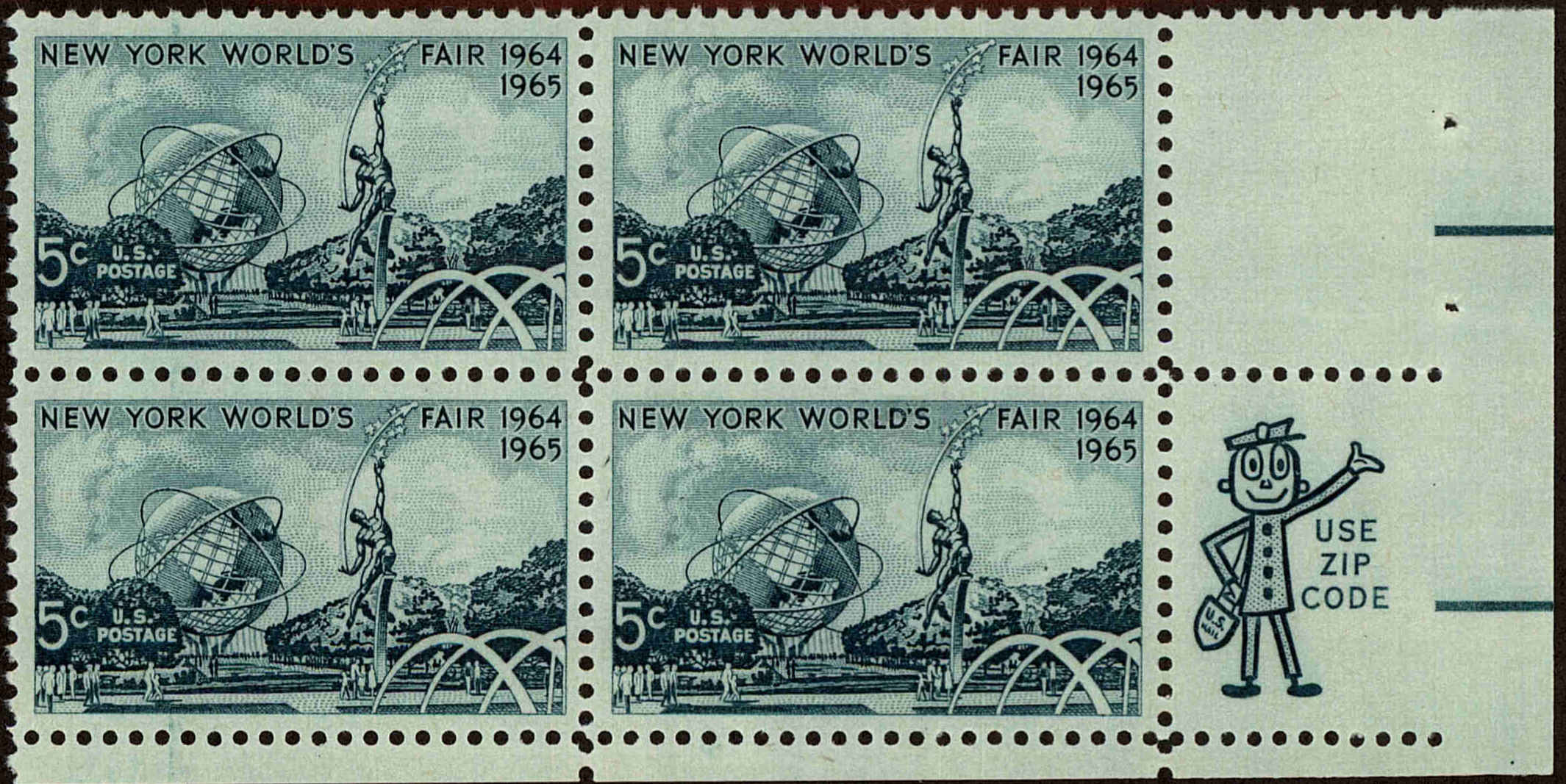 Front view of United States 1244 collectors stamp