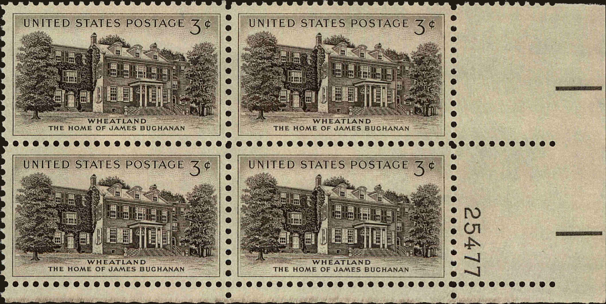 Front view of United States 1081 collectors stamp
