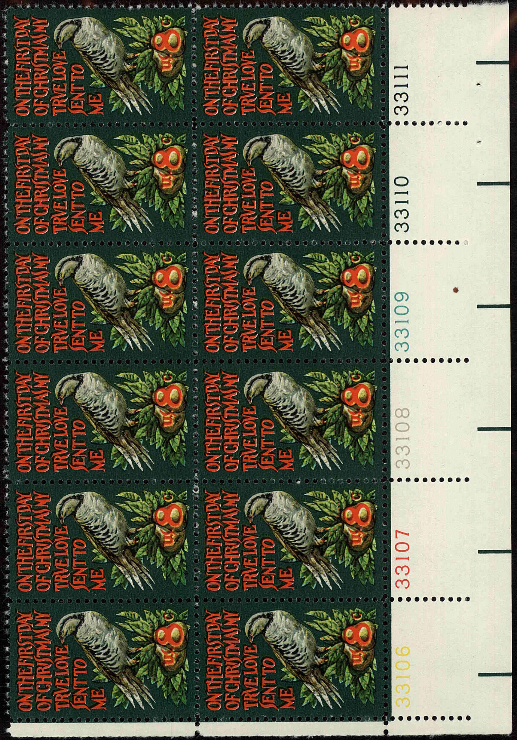 Front view of United States 1445 collectors stamp