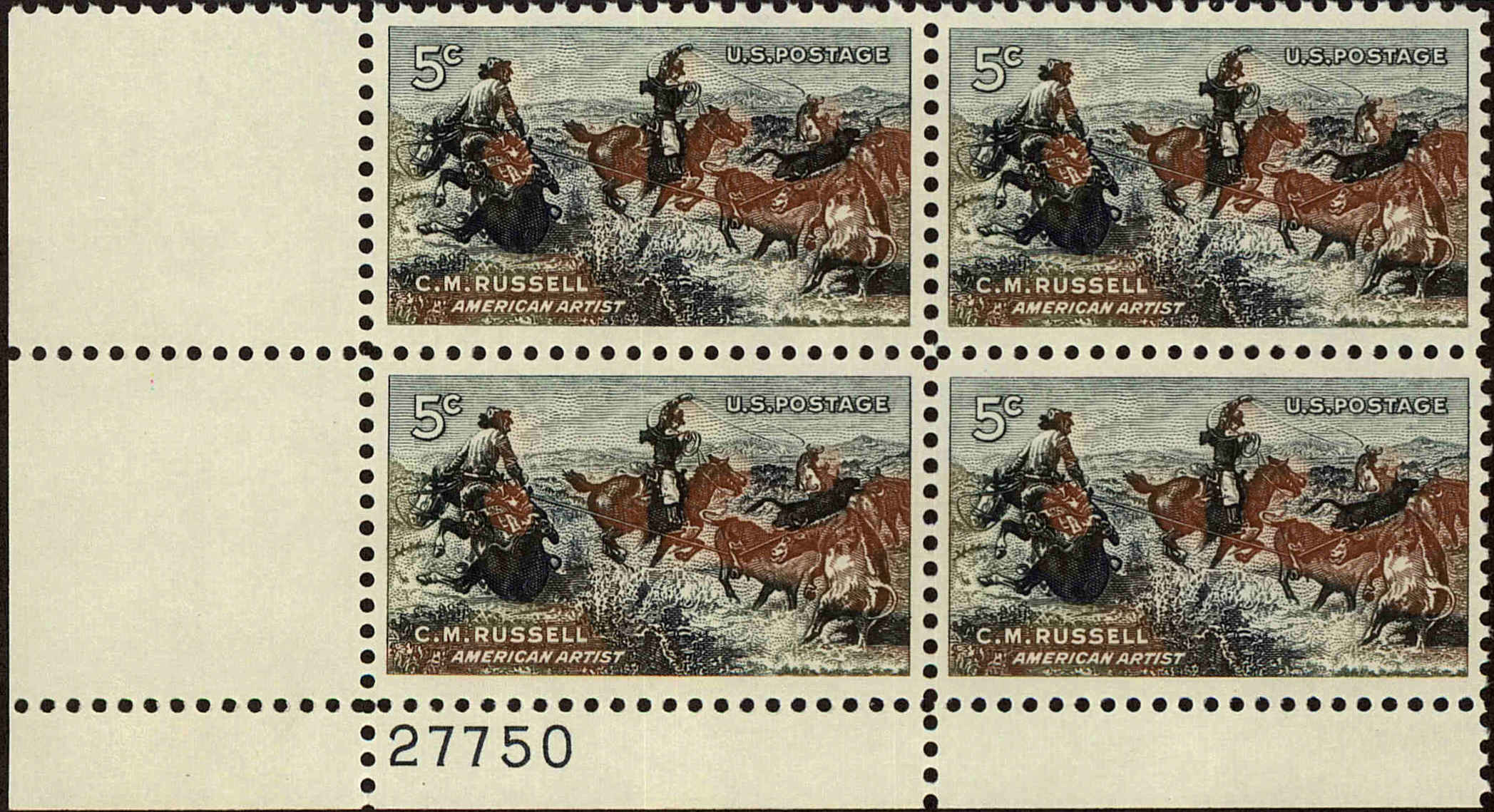 Front view of United States 1243 collectors stamp