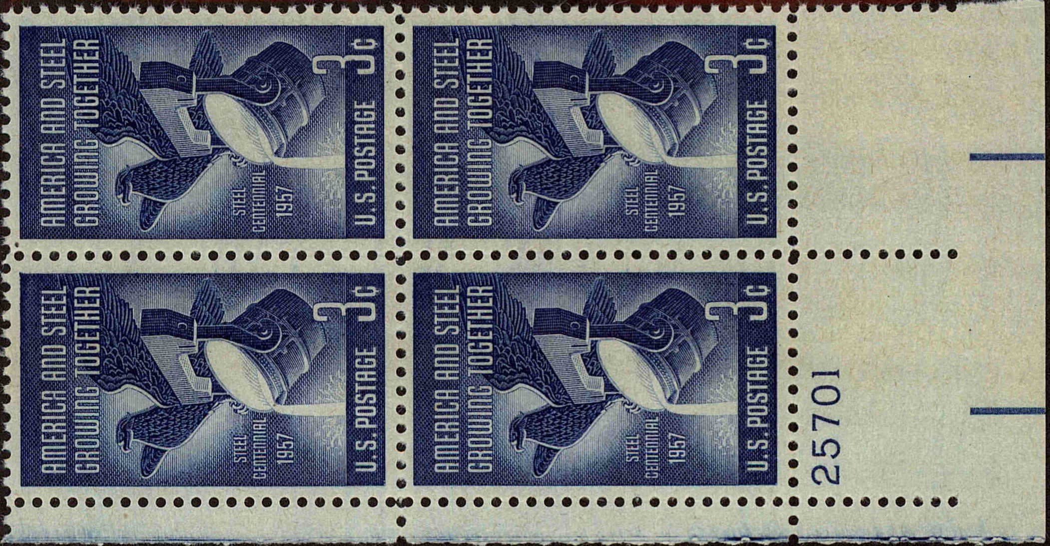 Front view of United States 1090 collectors stamp