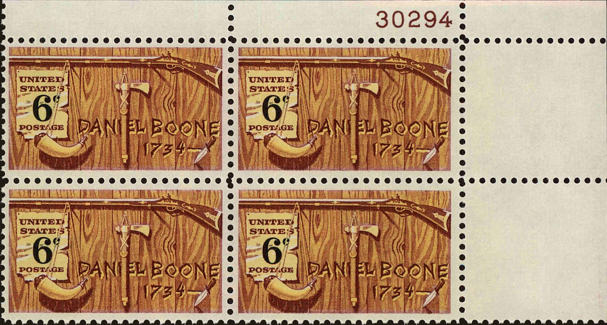 Front view of United States 1357 collectors stamp