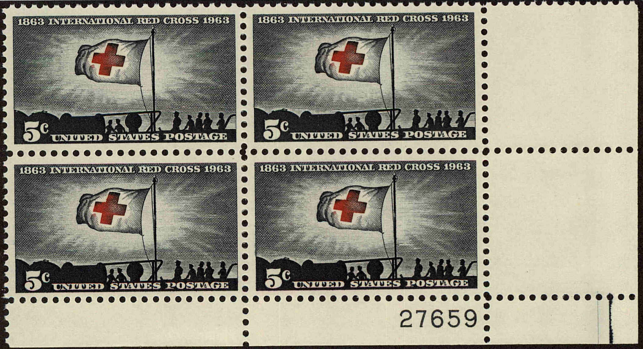 Front view of United States 1239 collectors stamp