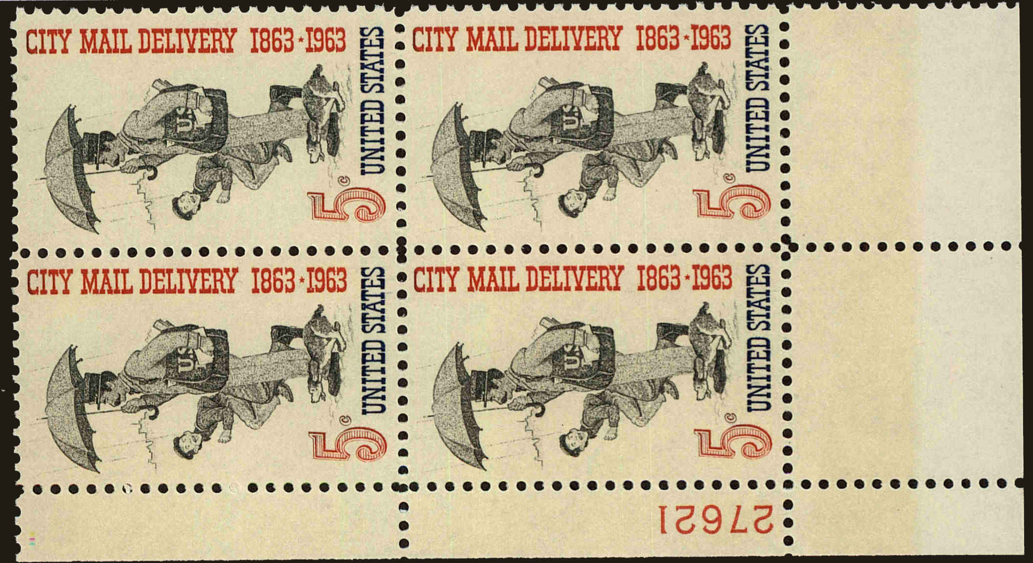 Front view of United States 1238 collectors stamp