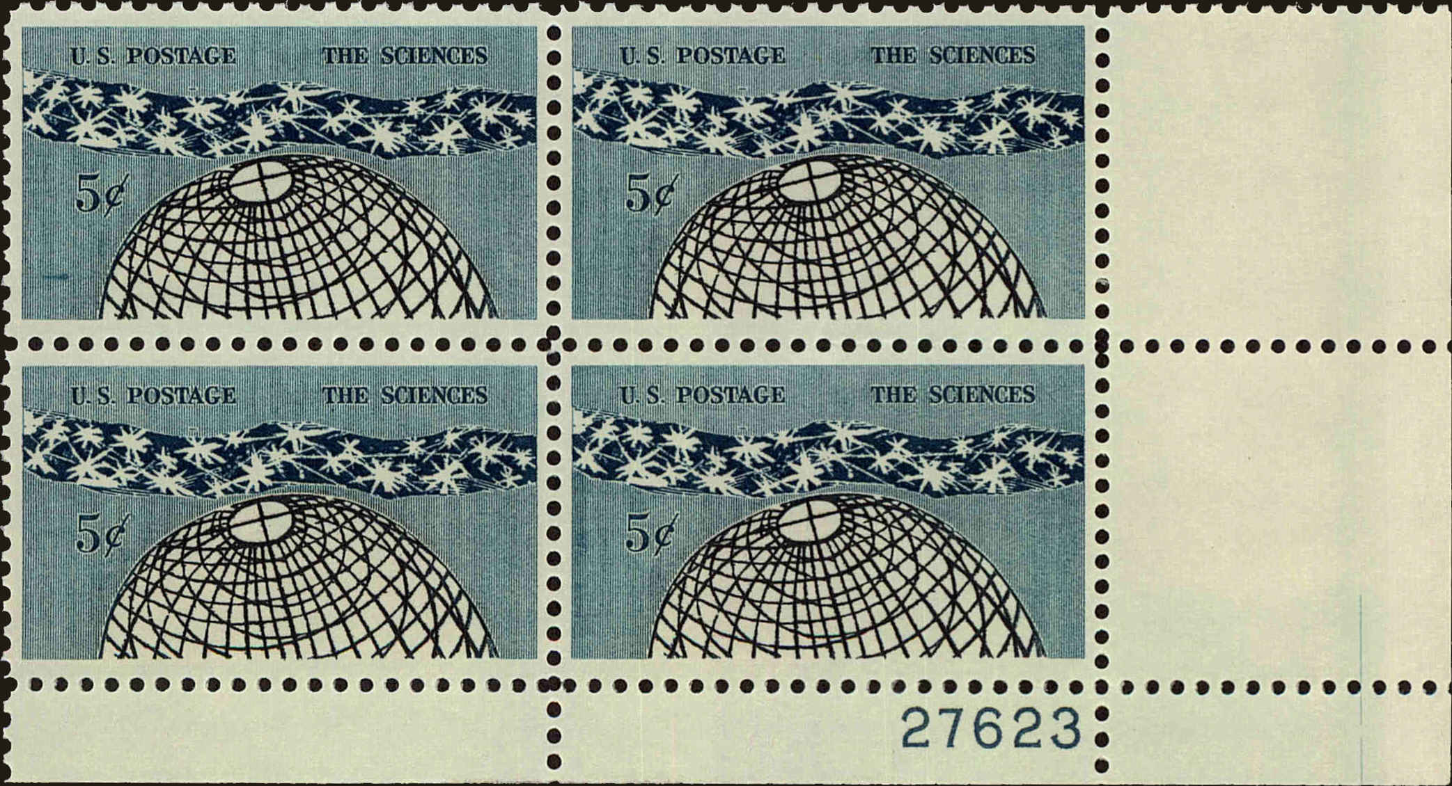 Front view of United States 1237 collectors stamp