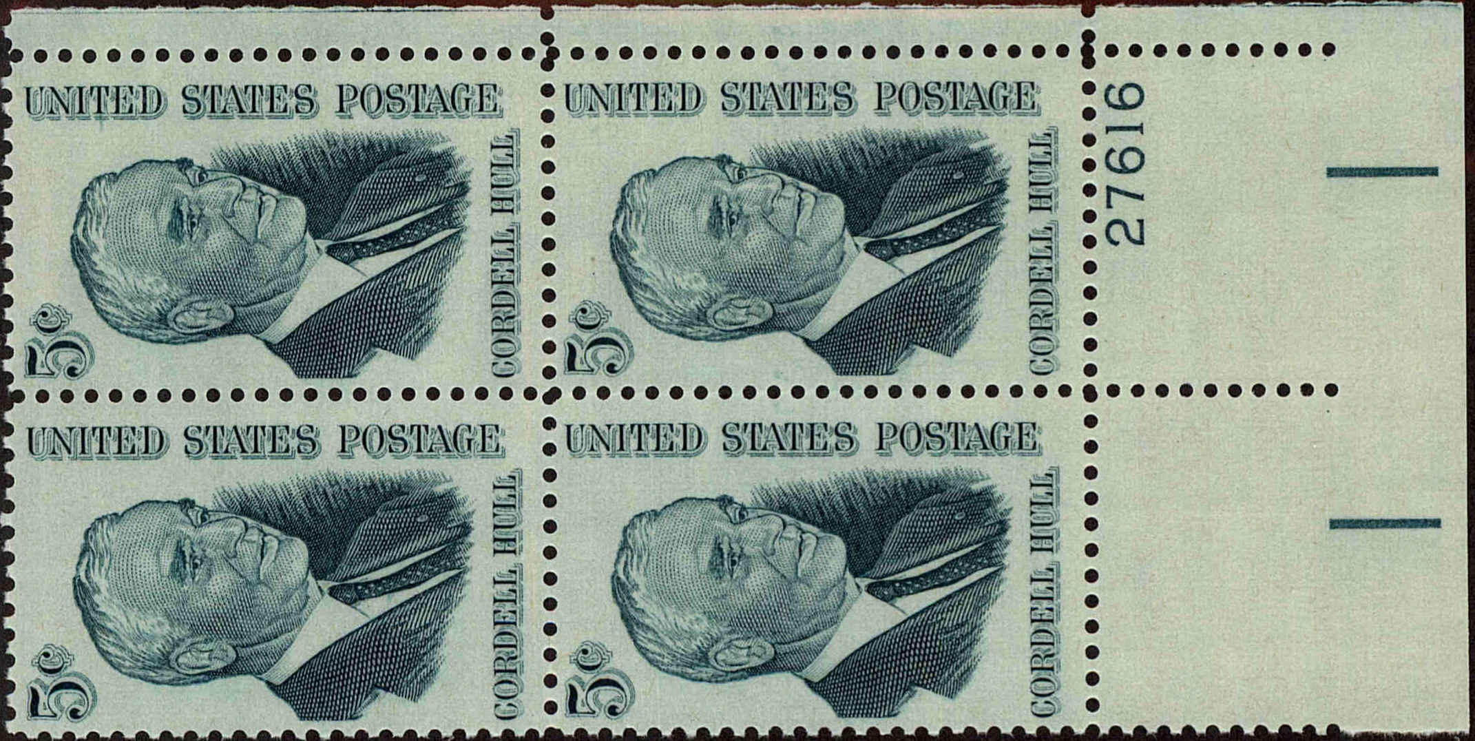 Front view of United States 1235 collectors stamp
