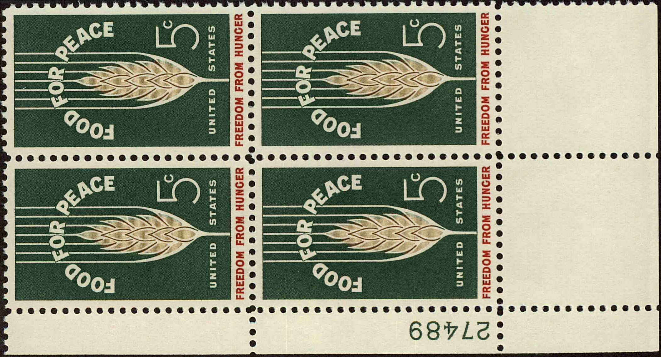 Front view of United States 1231 collectors stamp