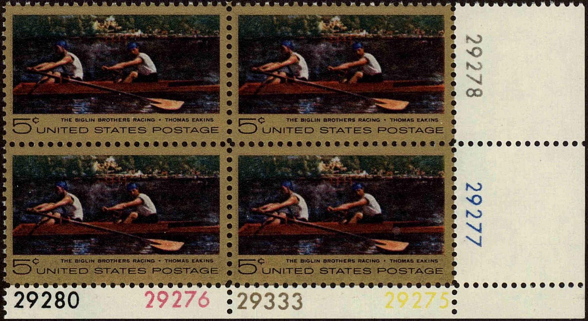 Front view of United States 1335 collectors stamp
