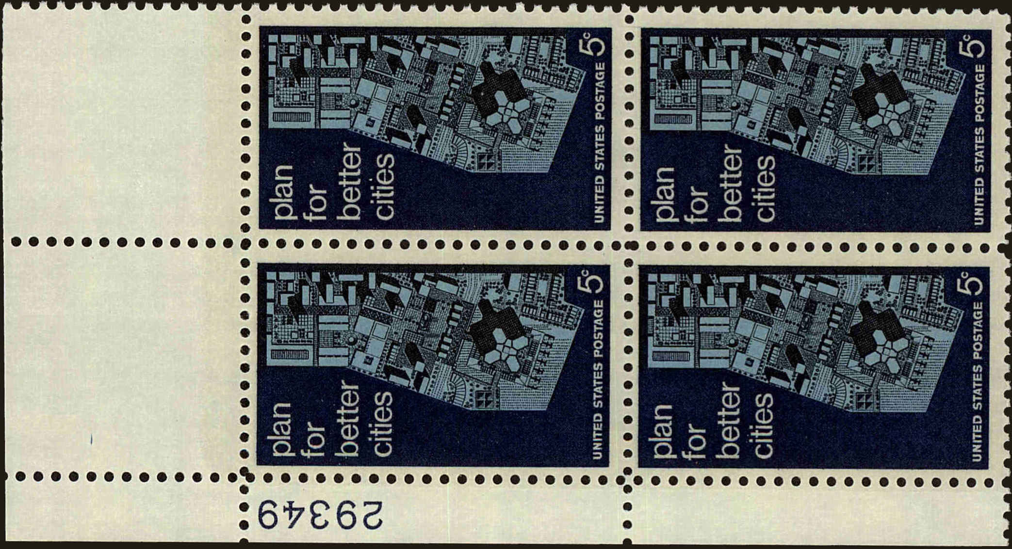 Front view of United States 1333 collectors stamp
