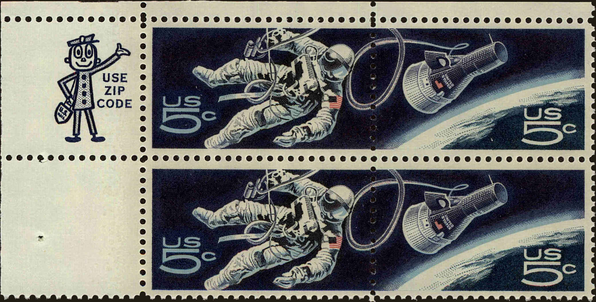 Front view of United States 1332 collectors stamp