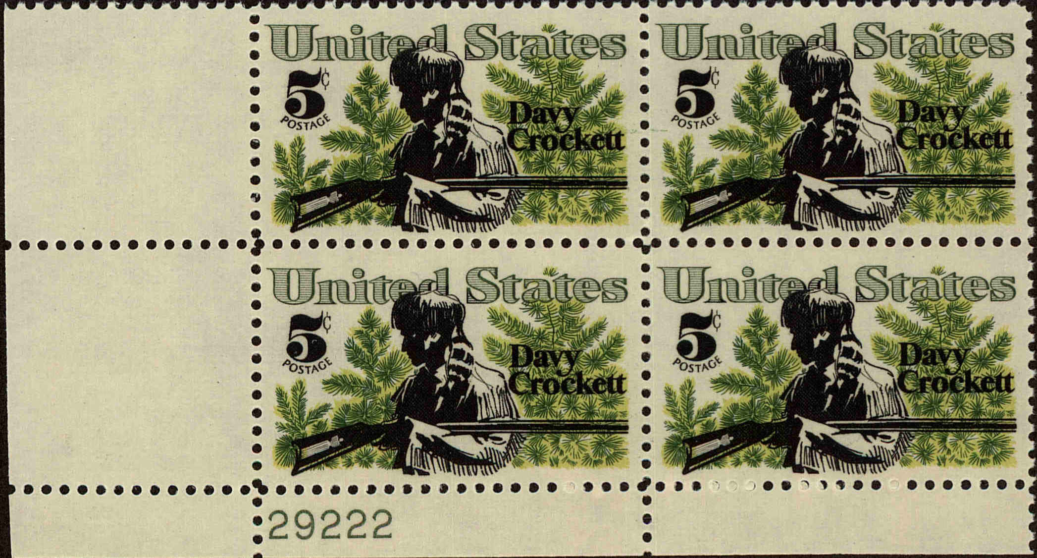 Front view of United States 1330 collectors stamp