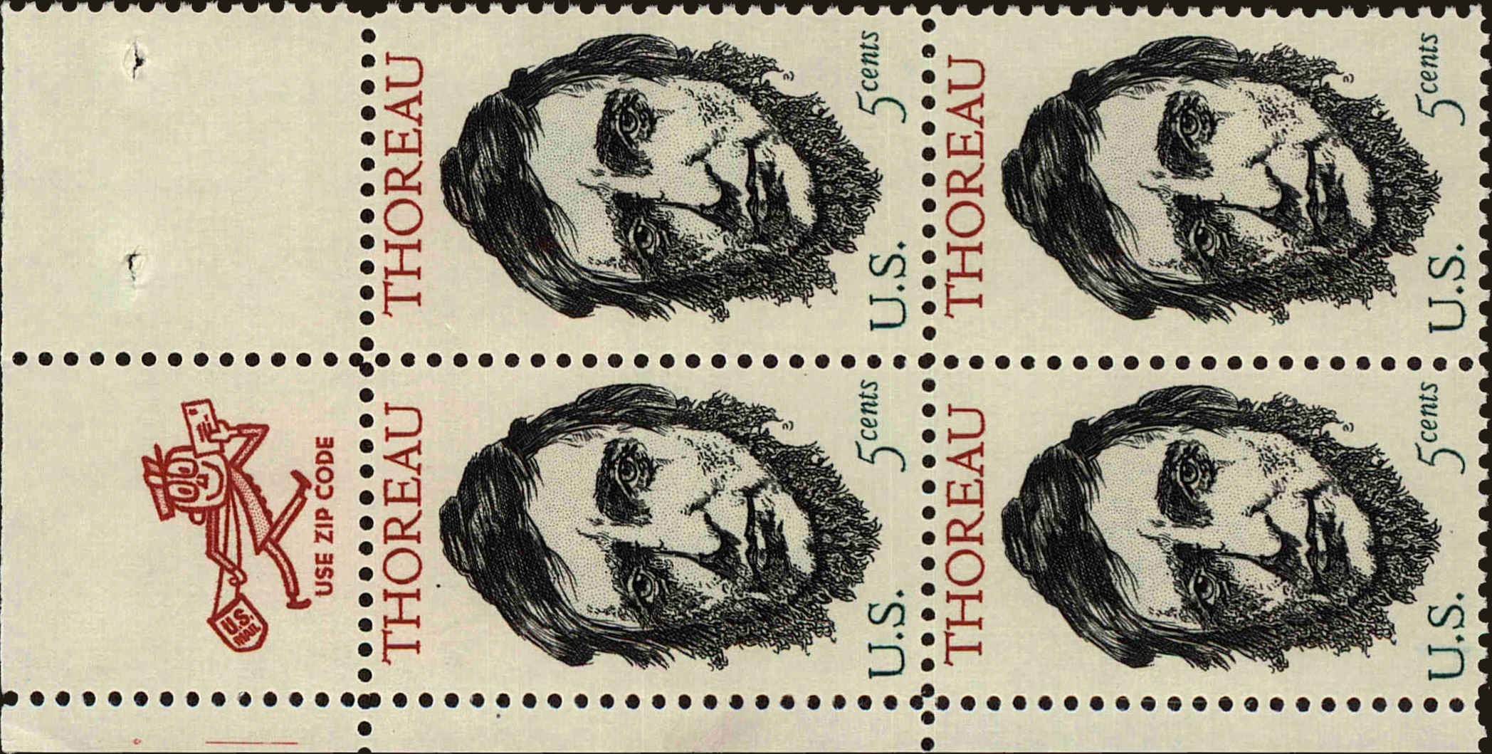 Front view of United States 1327 collectors stamp