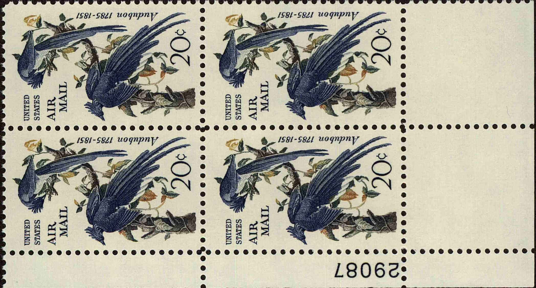Front view of United States C71 collectors stamp