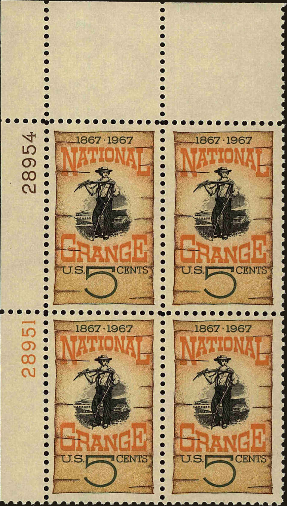 Front view of United States 1323 collectors stamp