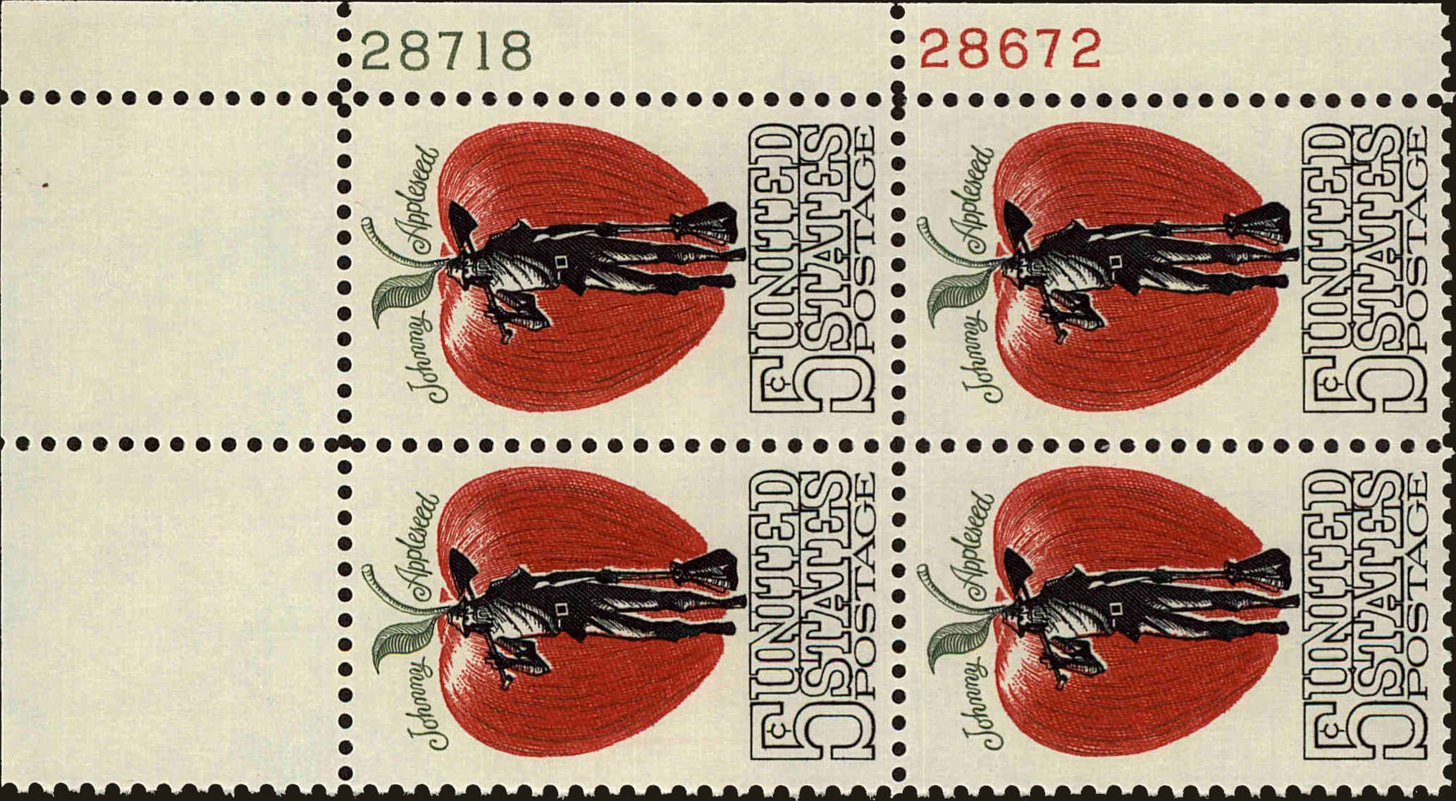 Front view of United States 1317 collectors stamp
