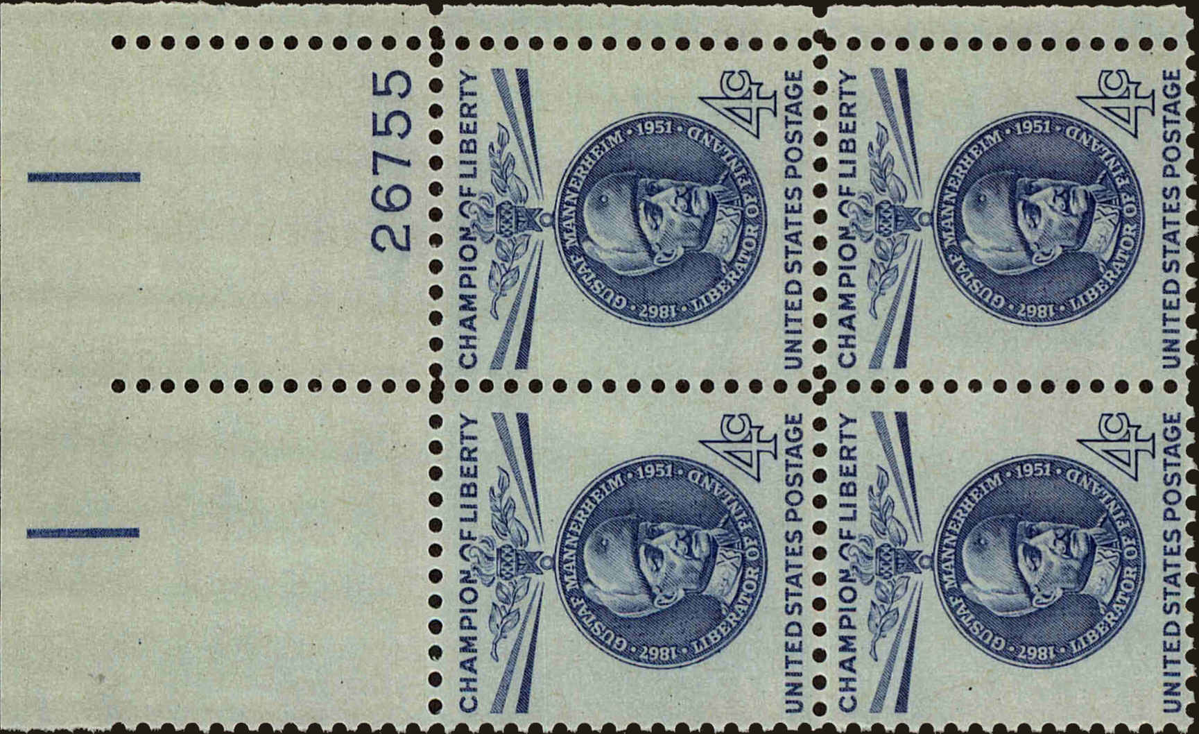 Front view of United States 1165 collectors stamp