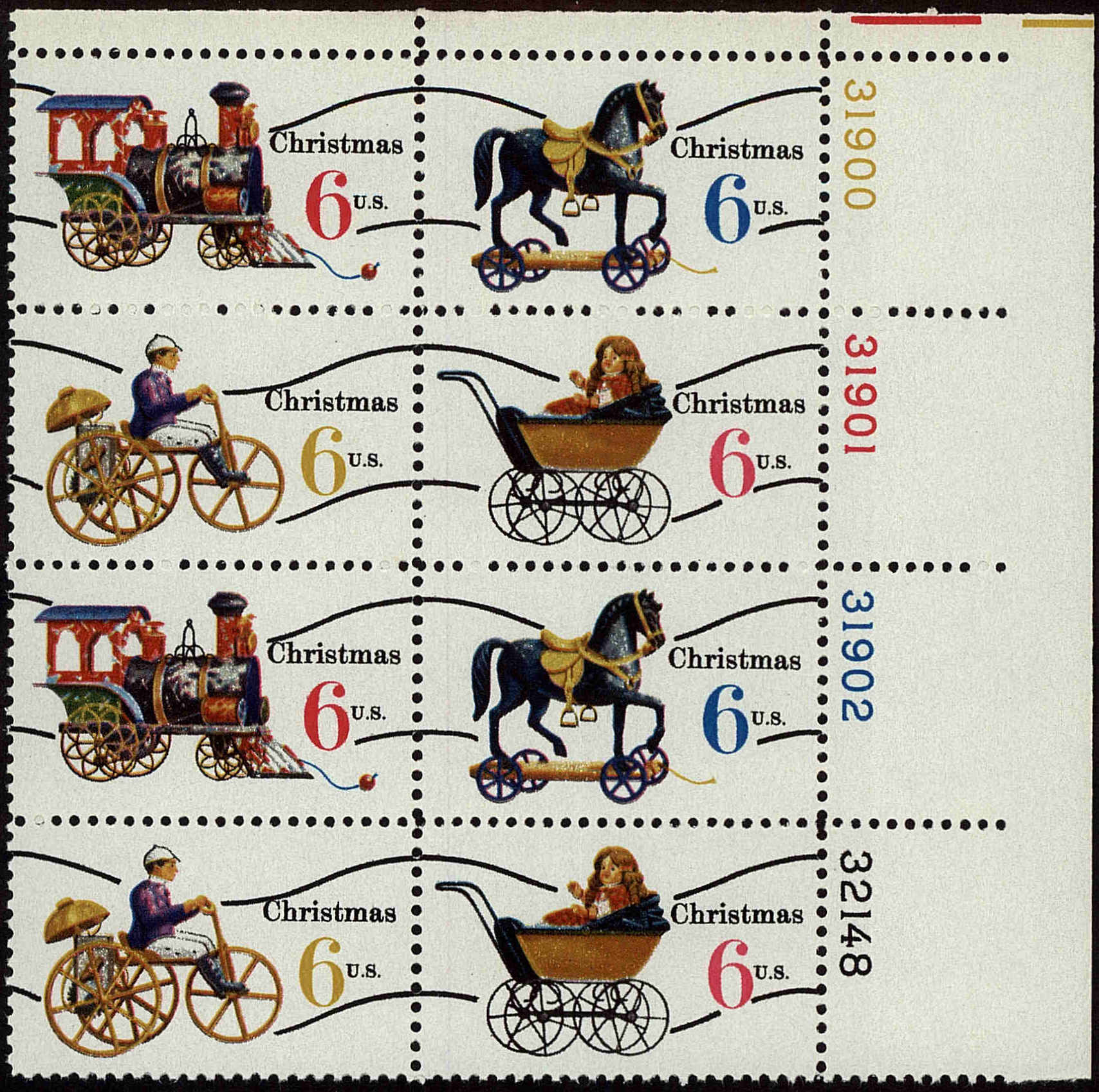 Front view of United States 1418c collectors stamp