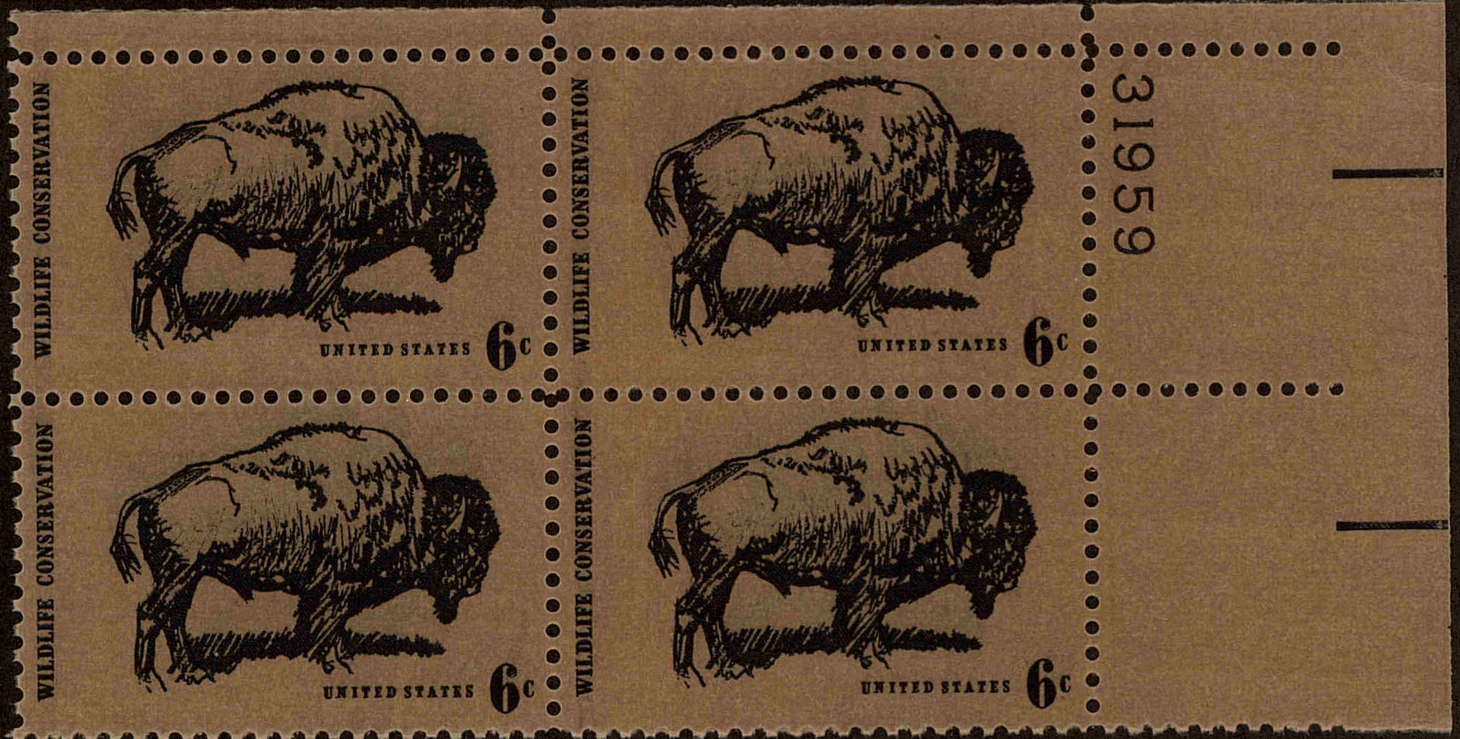 Front view of United States 1392 collectors stamp