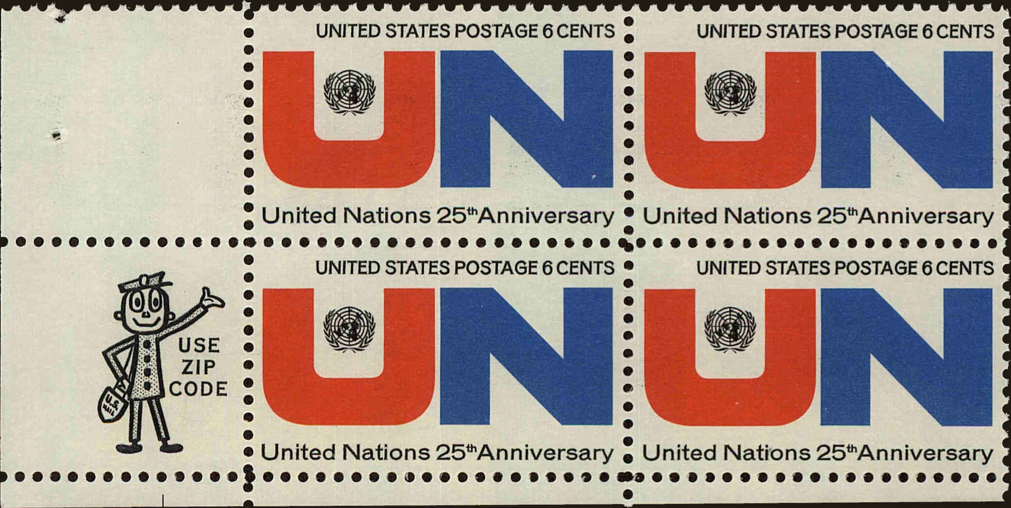 Front view of United States 1419 collectors stamp