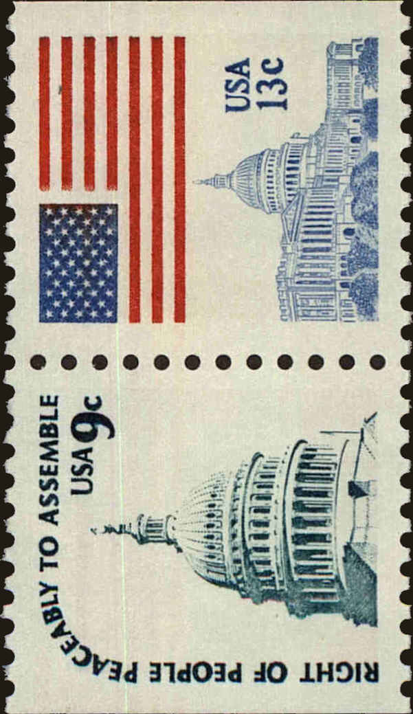 Front view of United States 1623d collectors stamp
