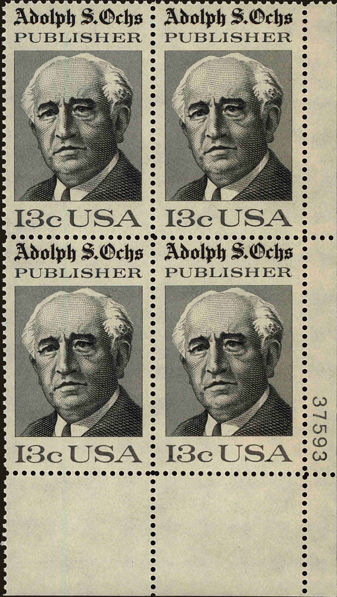 Front view of United States 1700 collectors stamp