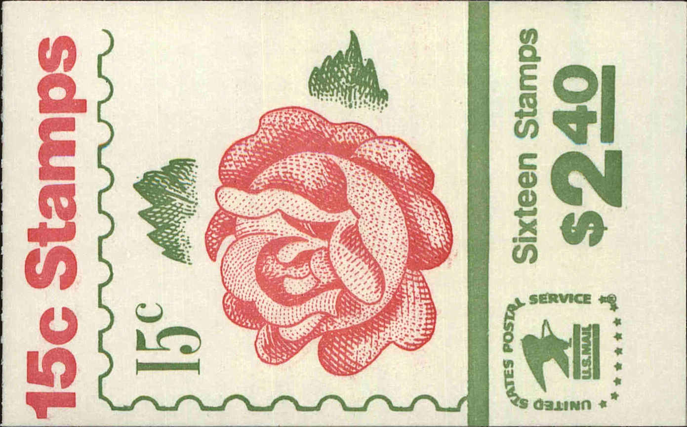 Front view of United States BK134 collectors stamp