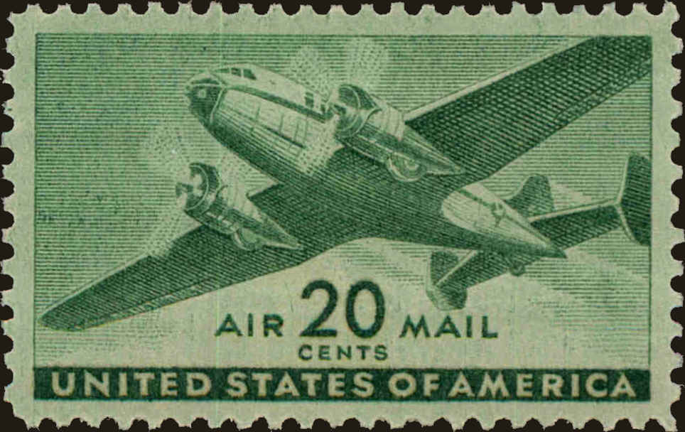 Front view of United States C29 collectors stamp