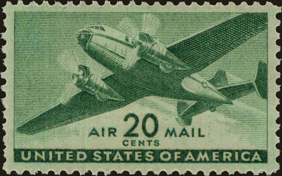 Front view of United States C29 collectors stamp