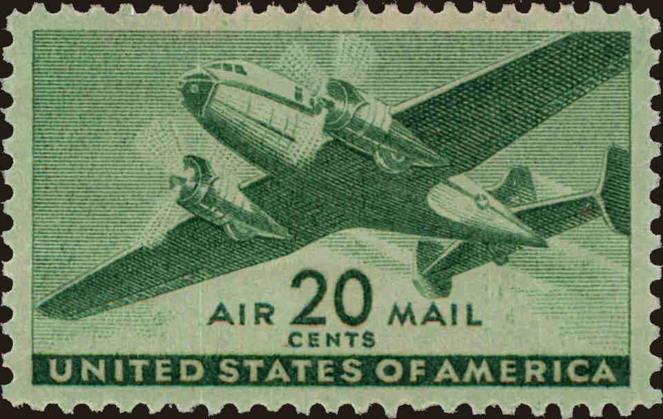 Front view of United States C29 collectors stamp